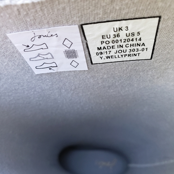 NEW Joules Tall Rain Boot with Adjustable Back Gusset Women's Size 5 - B… - Picture 15 of 16